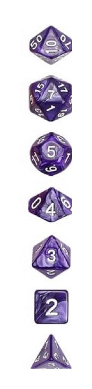 Premium Polyhedral , 6-8pc w/D3 24-7pc