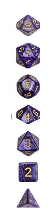 Premium Polyhedral , 6-8pc w/D3 24-7pc