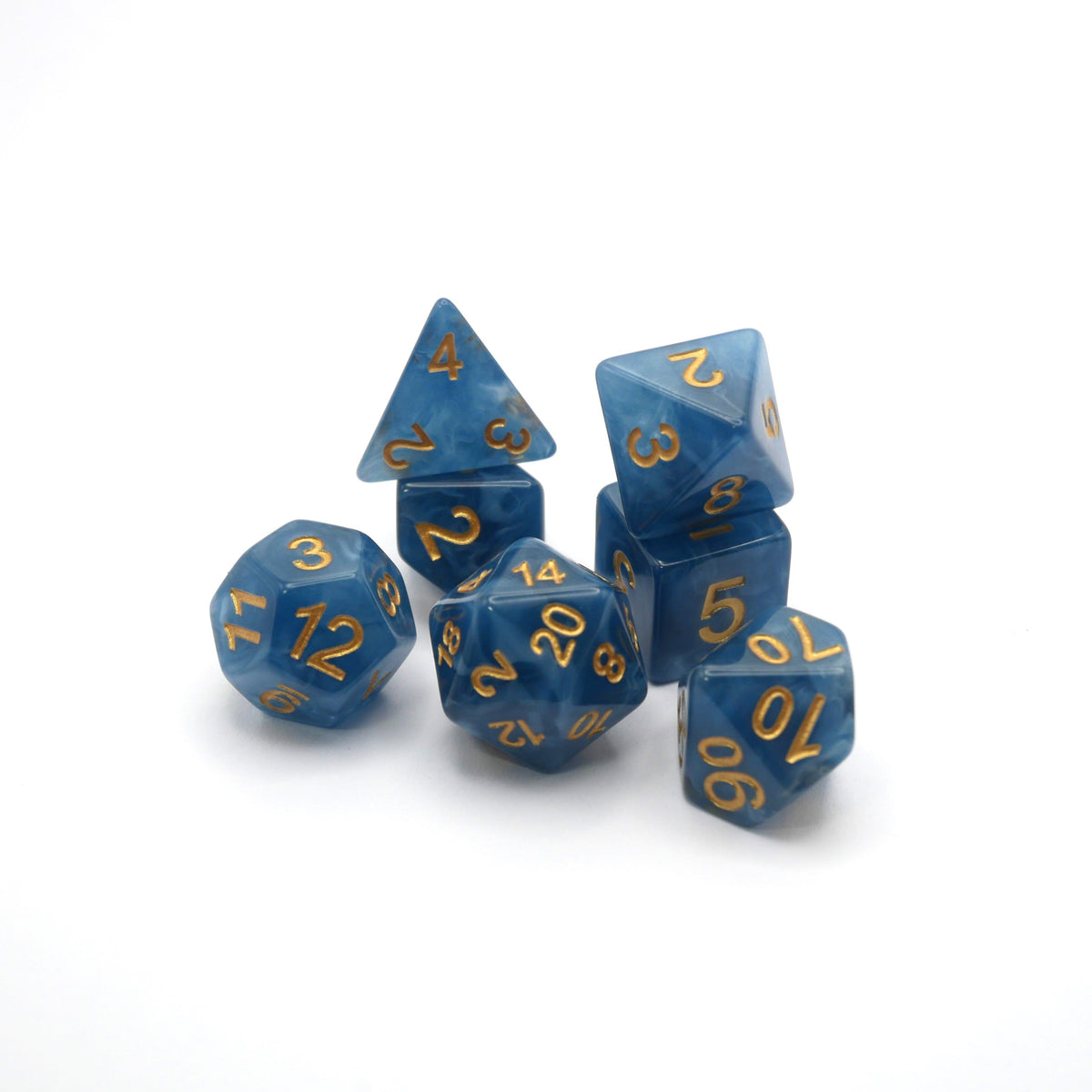 Diffused Dreams - 7 Piece DnD Dice Set | Acrylic RPG Gaming Dice